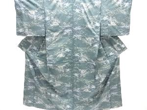 大特価品　風景模様織り出し本場泥大島紬着物(5マルキ)